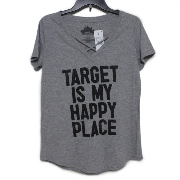 "TARGET IS MY HAPPY PLACE" Graphic Tee Size Small - Picture 2 of 4